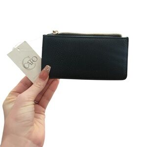 5/$25 Cato Elegant Black Card Holder Wallet